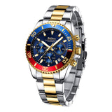 OVERFLY BIDEN Mens Watch Analog Chronograph Luxury wrist Watch for Men