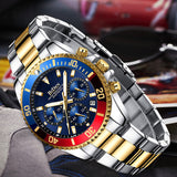 OVERFLY BIDEN Mens Watch Analog Chronograph Luxury wrist Watch for Men