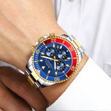 OVERFLY BIDEN Mens Watch Analog Chronograph Luxury wrist Watch for Men