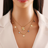 OVERFLY Jewellery Luxury Combo Set For Ladies(18K Gold Plated)