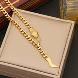OVERFLY Snake Jewellery Luxury Combo Set For Ladies(18K Gold Plated)