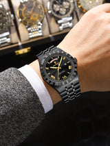 OVERFLY POEDAGAR Analog Multifunction Luxury Watch for Men