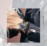 AILANG Mens Watch Automatic Chronograph Mechanical Skeleton Luxury wrist Watc For Men
