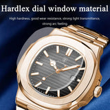 OVERFLY POEDAGAR Analog Luxury Rose Gold with Extra Brown Strap Watch For Men