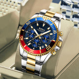 OVERFLY BIDEN Mens Watch Analog Chronograph Luxury wrist Watch for Men