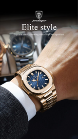 OVERFLY POEDAGAR Analog Luxury Rose Gold wrist Watch For Men