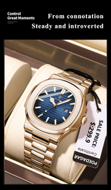 OVERFLY POEDAGAR Analog Luxury Rose Gold wrist Watch For Men