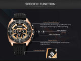 OVERFLY MEGIR Sports Chronograph Watch For-Men(NOW IN INDIA)-2056-Black-Gold