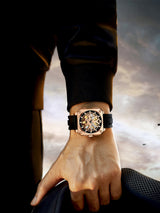 OVERFLY BIDEN Unique Wheel Dial Automatic Skeleton Mechanical Luxury Men's Watch (NOW IN INDIA)