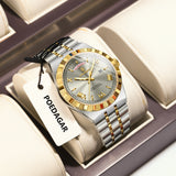 OVERFLY POEDAGAR Mens Analog Multifunction Luxury Wrist Watch for Men