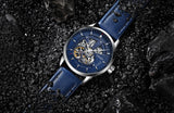 OVERFLY OUBAOER Automatic Skeleton Mechanical Luxury wrist Watch For Men