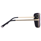 Tony Stark Stylish with golden frame Unisex Sunglasses