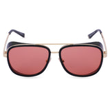 Tony Stark Stylish with golden frame Unisex Sunglasses
