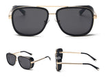 Iron Man Black Unisex Sunglasses (3023-Gold-Black)