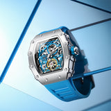 ONOLA Mens Watch Automatic Mechanical Skeleton Dial Luxury Wrist Watch For Men Analog Watch - For Men