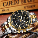 OVERFLY BIDEN Mens Watch Analog Chronograph Luxury wrist Watch for Men