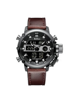 OVERFLY BIDEN Mens Dual Time Chronograph Luxury Wrist Watch For Men Analog-Digital Watch