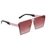 Dashing Look Unisex Sunglasses(2323-Gold-Brown)