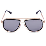 New Stylish With UV Protected Unisex Sunglasses (6629-Gold-Purple)