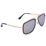 New Stylish With UV Protected Unisex Sunglasses (6629-Gold-Purple)