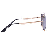 New Stylish With UV Protected Unisex Sunglasses (6629-Gold-Purple)