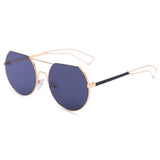 The Half Moon Stylish Unisex Sunglasses (2281-Black-Gold)