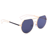 The Half Moon Stylish Unisex Sunglasses (2281-Black-Gold)