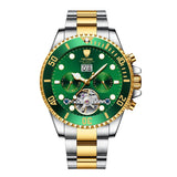 TEVISE Automatic Skeleton Mechanical Chronograph Dial Luxury Watch for Men