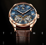 AILANG Mens Watch Automatic Chronograph Mechanical Skeleton Luxury wrist Watc For Men