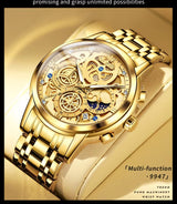 OVERFLY OLEVS Mens Watch Analog Chronograph Luxury wrist Watch For Men