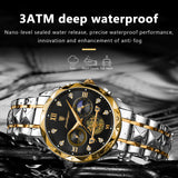 OVERFLY POEDAGAR Mens Watch Analog Multifunction Luxury wrist Watch For Men