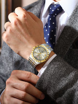 OVERFLY POEDAGAR Mens Analog Multifunction Luxury Wrist Watch for Men