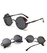 Steampunk Stylish Sunglasses (A371-Blk-Red)