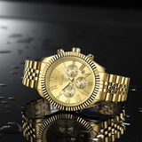 OVERFLY BIDEN Mens Watch Analog Chronograph Luxury wrist For Men