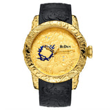 OVERFLY BIDEN Analog Dragon Dial Luxury Men's Watch (NOW IN INDIA)(BD-8041-Black-Gold)