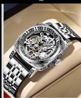 TEVISE Mens Automatic Skeleton Dial Luxury Watch for Men