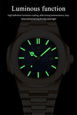 OVERFLY POEDAGAR Analog Luxury Rose Gold wrist Watch For Men