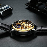 TEVISE Automatic Skeleton Mechanical Dial Luxury Watch for Men