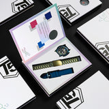 T5 Mens Watch Luxury Analog Watch with Black & Silver Strap Combo Set For Men