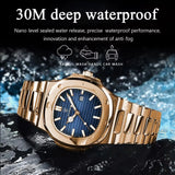 OVERFLY POEDAGAR Analog Luxury Rose Gold wrist Watch For Men