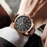 OVERFLY LIGE Mens Watch Analog Chronograph Luxury wrist Watch For Men