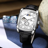 OVERFLY Onola Automatic Skeleton Mechanical Unique Dial Luxury wrist Watch For Men