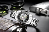 TEVISE Automatic Skeleton Mechanical Luxury wrist Watch for Men