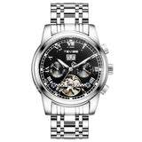 TEVISE Automatic Skeleton Mechanical Chronograph Dial Luxury Watch for Men