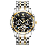 TEVISE Automatic Mechanical Luxury skeleton Chronograph wrist Watch For Men