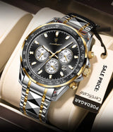 OVERFLY POEDAGAR Mens Watch Analog Chronograph Luxury wrist Watch For Men