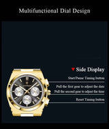 OVERFLY POEDAGAR Analog Chronograph Luxury wrist Watch for Men