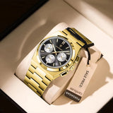 OVERFLY POEDAGAR Analog Chronograph Luxury wrist Watch for Men