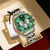 OVERFLY POEDAGAR Mens Watch Analog Chronograph Luxury wrist Watch For Men