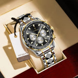 OVERFLY POEDAGAR Mens Watch Analog Chronograph Luxury wrist Watch For Men